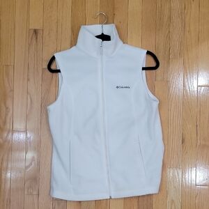 Columbia Off-White Fleece Vest